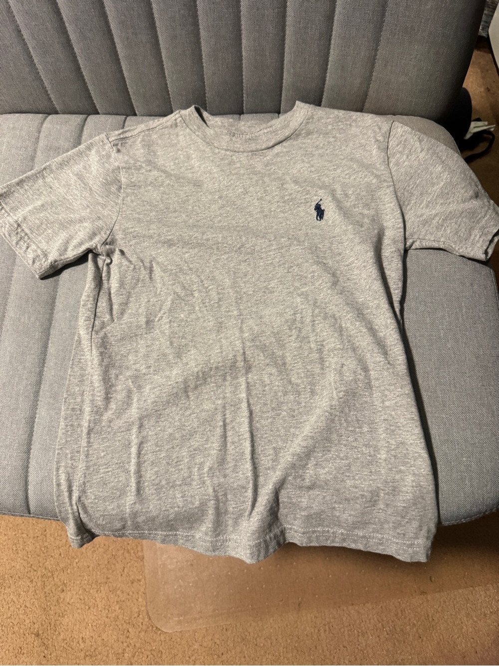 Polo by Ralph Lauren Gray Heather Short Sleeve Tee with Navy Pony